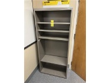 FLR B1: 4-SHELF METAL CABINET