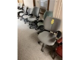 FLR B1: (5) HUMANSCALE OFFICE CHAIRS, GREEN