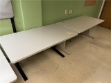 FLR B1: (2) 5' TABLES, 1 IS ADJUSTABLE HEIGHT