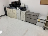FLR B1: LOT: 9-FILE CABINETS & MISC OFFICE SUPPLIES