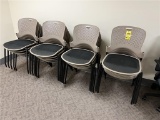 FLR B1: (21) HERMAN MILLER MOLDED STACK CHAIRS