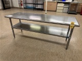 FLR B1: TABCO S/S TABLE W/ LOWER SHELF