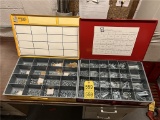 FLR B2: PARTS CONTAINERS & CONTENTS: ASSORTED COTTER PINS & FASTENERS