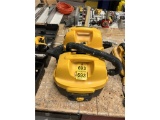 FLR B2: LOT OF 2-DEWALT DC500 CORDLESS & CORDED 2-GALLON VACUUMS W/ 1- 18V BATTERY