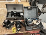FLR B2: LOT OF 4-ASSORTED POWER TOOLS: ROUTER, ANGLED SCREW DRIVER, PLATE JOINER & SANDER