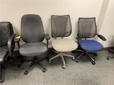 FLR B2: (3) ASSORTED OFFICE CHAIRS, 2-MESH BACK