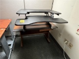 FLR B2: VARIDESK PRO PLUS 36 W/ COMPUTER DESK