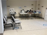 FLR 1: CONTENTS OF GYM: EXERCISE MATS, 6-SIDE CHAIRS, PORTABLE PRESENTATION WHITE BOARD,