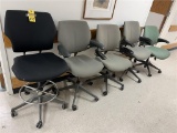 FLR 1: (5) HUMANSCALE OFFICE CHAIRS, ASSORTED COLORS