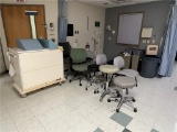 FLR 1: CONTENTS OF INTERVENTIONAL RADIOLOGY OFFICES: MASS PORTABLE ENCLOSED ROLLTOP STORAGE CART,
