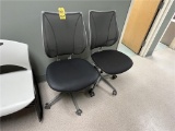 FLR 1: (2) HUMANSCALE MESH BACK SWIVEL OFFICE CHAIRS