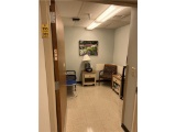 FLR 2: CONTENTS OF WAIT ROOM: 3-CHAIRS, 2-SIDE TABLES, AV CART W/ TV, MEMOREX RADIO, CANVAS PRINT,