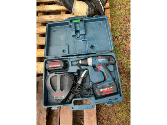 BOSCH BRUTE TOUGH CORDLESS HAMMER DRILL W/ CHARGER