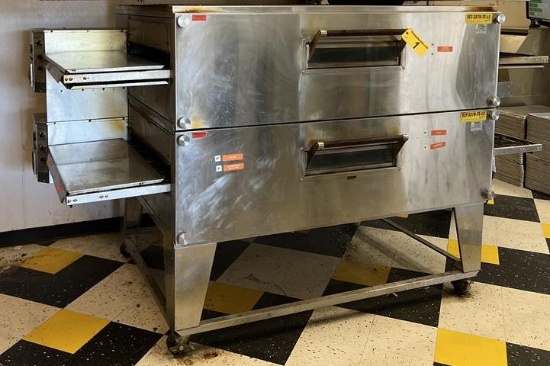 BOFI MODEL XLT-3270-TS-LC CONVECTION CONVEYOR OVEN, NATURAL GAS. BUYER TO DISCONNECT