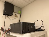SECURITY SYSTEM: PELCO MASTER POWER SUPPLY, DIVAR DIGITAL RECORDER, MONITOR, EXT DVD DRIVE, CAMERAS
