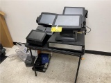 POSIFLEX POINT OF SALE SYSTEM CONSISTS OF: 3-TOUCHSCREEN TERMINALS, 4-EPSON PRINTERS, 2-CASH DRAWERS
