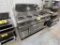 JADE JRLH-025-T-4 4-BURNER REFRIGERATED BASE EQUIPMENT STAND WITH GRIDDLE, ON CASTERS, 5' X 3'