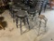 (9) SWIVEL BAR STOOLS (1 IS MISSING TOP)