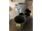 LOT: WASTE CANS & HD STORAGE TUBS