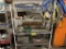 LOT: RACK & REMAINING CONTENTS HEATER, HOSE, NEW CONVEYOR STAND