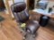 EXECUTIVE LEATHER SWIVEL OFFICE CHAIR & CHAIR PAD
