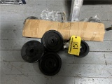 (4) CASTERS WITH WHEELS