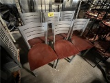 (6) STEEL SIDE CHAIRS