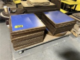 (28) BLUE LAMINATE TABLE TOPS: (25) 27