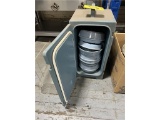 (3) CAMBRO PLATED MEAL CARRIERS W/ FOOD CONTAINERS