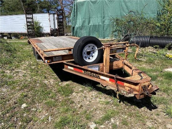 2004 HUDSON HSE18 PRO-SERIES EQUIPMENT TRAILER, 16'L X 8', 40" BEAVER TAIL, VIN: 10MMSE18341000790