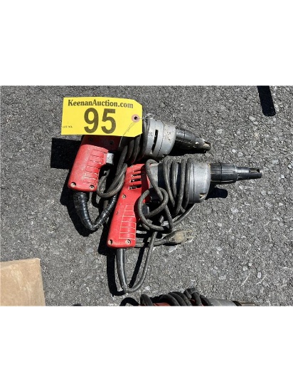 (2) MILWAUKEE CORDED DRYWALL SCREW GUNS