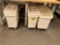 (3) PORTABLE INGREDIENT BINS, 21-GAL, 127-GAL, 30-GAL. (2) W/ SCOOP STORAGE & SCOOPS