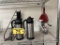 LOT: STAINLESS STEEL DISPENSERS, DISPLAY RACK, THERMOMETERS, HAND PUMPS