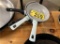 LOT: 5-ASSORTED FRYING PANS