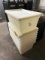 (8) CAMBRO TUBS WITH (4) LIDS