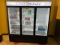 TURBO AIR MODEL TGM-72RSB 1PH 3-DOOR GLASS REACH IN BEVERAGE COOLER