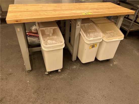 6'X24.5"X30"H BAKER'S TABLE
