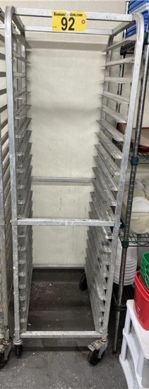 20-PAN, ALUMINUM SHEET PAN RACK, CASTERS