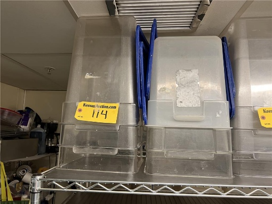 (3) CAMBRO 22QT. CONTAINERS WITH LIDS