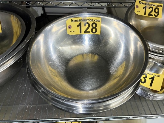 (7) 13" STAINLESS STEEL BOWLS