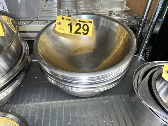 (18) 12" STAINLESS STEEL BOWLS