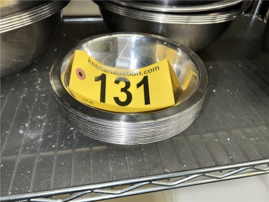 (15) 6" STAINLESS STEEL BOWLS