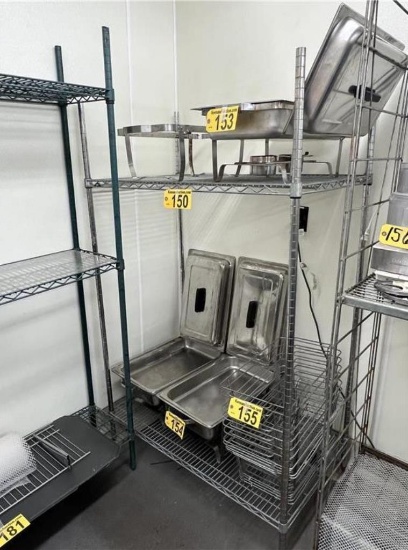 METRO STAINLESS STEEL 2-SHELF WIRE RACK, 41"X24"X68"H