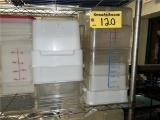 (21) CAMBRO CONTAINERS WITH LIDS: (19) 6QT., (2) 8QT.