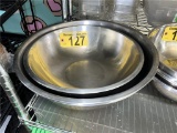 (4) STAINLESS STEEL BOWLS, 19