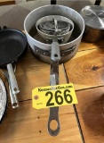 LOT: 3-ASSORTED SAUCE PANS