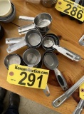 LOT: ASSORTED STAINLESS STEEL MEASURING CUPS