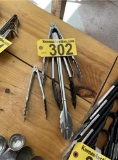 LOT: (5) ASSORTED TONGS