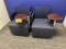 (2) ROLLING GUNLOCKE CHAIRS