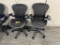 (2) HERMAN MILLER CLASSIC AERON MESH BACK MULTITASK SWIVEL OFFICE CHAIRS